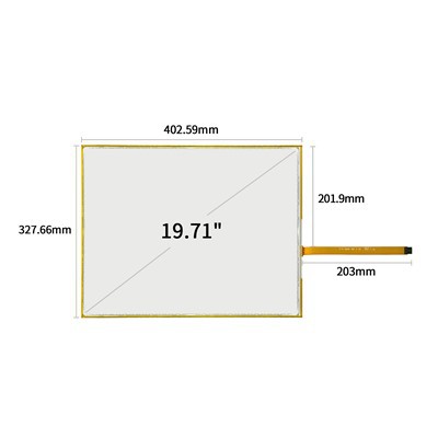 19,71palcová 3M povrchová kapacitní dotyková obrazovka 98-0003-3535-0
